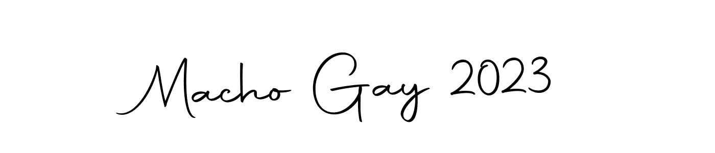 Make a beautiful signature design for name Macho Gay 2023. With this signature (Autography-DOLnW) style, you can create a handwritten signature for free. Macho Gay 2023 signature style 10 images and pictures png