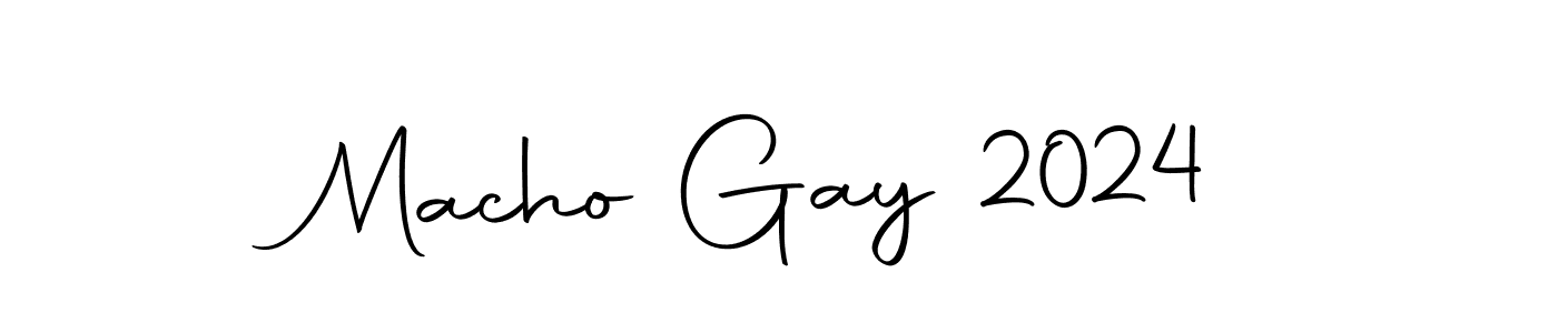 Use a signature maker to create a handwritten signature online. With this signature software, you can design (Autography-DOLnW) your own signature for name Macho Gay 2024. Macho Gay 2024 signature style 10 images and pictures png