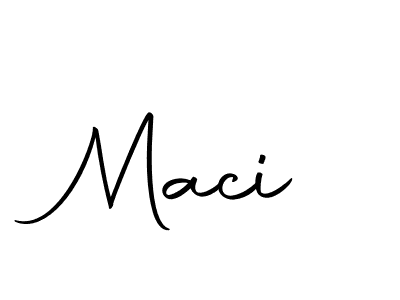 Create a beautiful signature design for name Maci. With this signature (Autography-DOLnW) fonts, you can make a handwritten signature for free. Maci signature style 10 images and pictures png