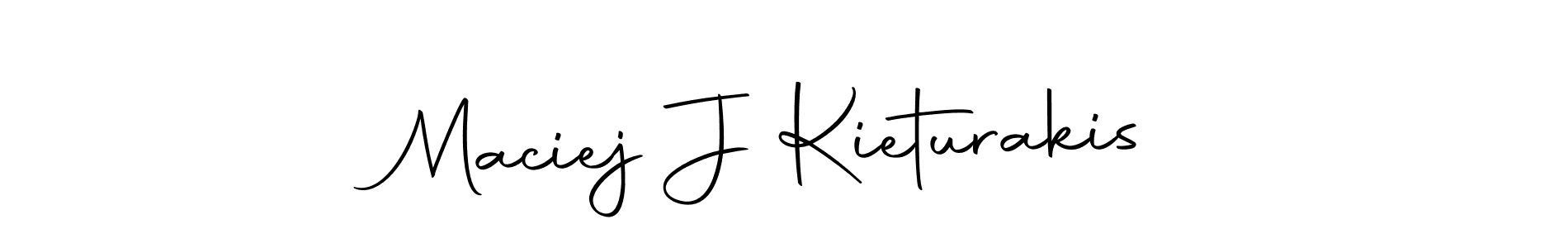 How to make Maciej J Kieturakis name signature. Use Autography-DOLnW style for creating short signs online. This is the latest handwritten sign. Maciej J Kieturakis signature style 10 images and pictures png