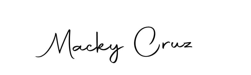 Create a beautiful signature design for name Macky Cruz. With this signature (Autography-DOLnW) fonts, you can make a handwritten signature for free. Macky Cruz signature style 10 images and pictures png