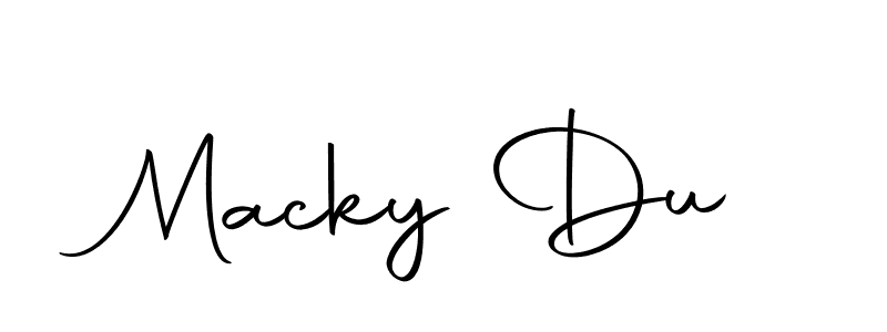Make a beautiful signature design for name Macky Du. Use this online signature maker to create a handwritten signature for free. Macky Du signature style 10 images and pictures png