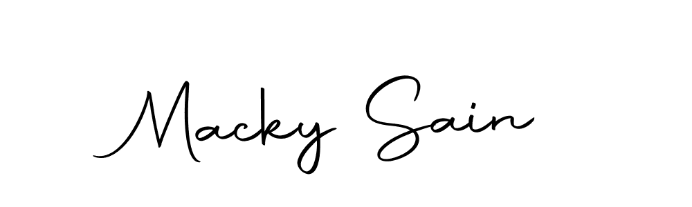 Macky Sain stylish signature style. Best Handwritten Sign (Autography-DOLnW) for my name. Handwritten Signature Collection Ideas for my name Macky Sain. Macky Sain signature style 10 images and pictures png