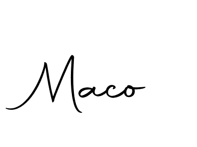Create a beautiful signature design for name Maco. With this signature (Autography-DOLnW) fonts, you can make a handwritten signature for free. Maco signature style 10 images and pictures png