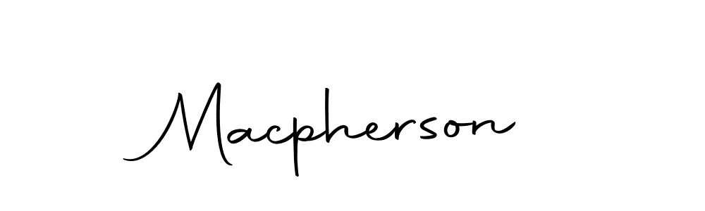 Design your own signature with our free online signature maker. With this signature software, you can create a handwritten (Autography-DOLnW) signature for name Macpherson. Macpherson signature style 10 images and pictures png