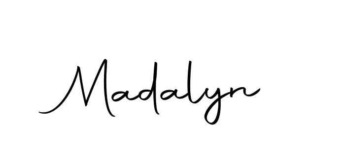 Madalyn stylish signature style. Best Handwritten Sign (Autography-DOLnW) for my name. Handwritten Signature Collection Ideas for my name Madalyn. Madalyn signature style 10 images and pictures png