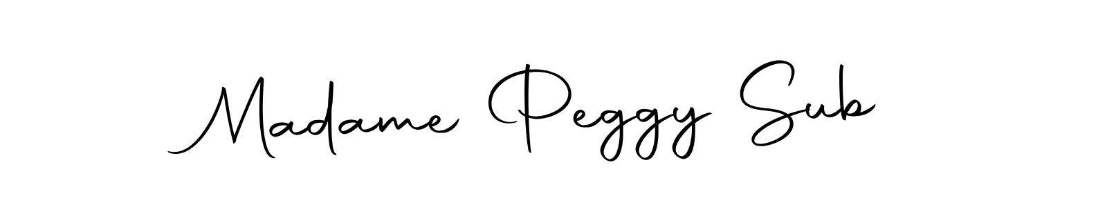 See photos of Madame Peggy Sub official signature by Spectra . Check more albums & portfolios. Read reviews & check more about Autography-DOLnW font. Madame Peggy Sub signature style 10 images and pictures png
