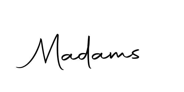Make a beautiful signature design for name Madams. Use this online signature maker to create a handwritten signature for free. Madams signature style 10 images and pictures png