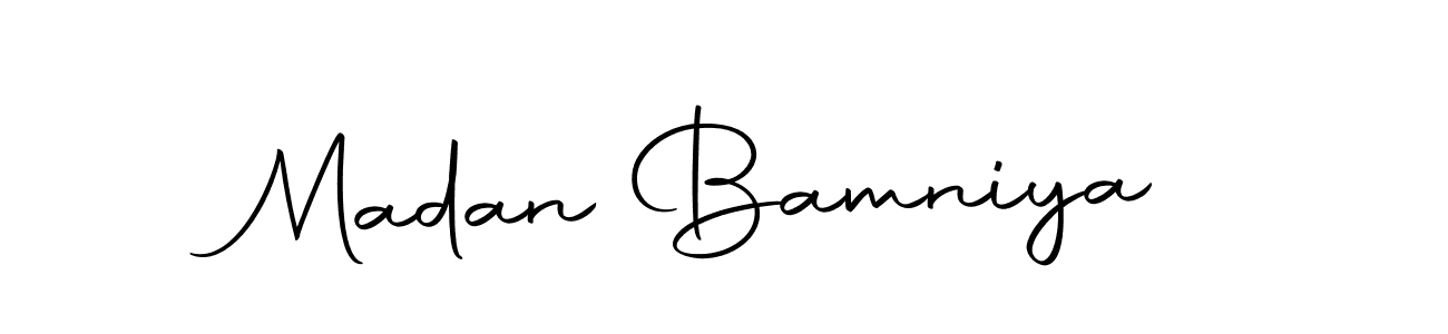 Also we have Madan Bamniya name is the best signature style. Create professional handwritten signature collection using Autography-DOLnW autograph style. Madan Bamniya signature style 10 images and pictures png