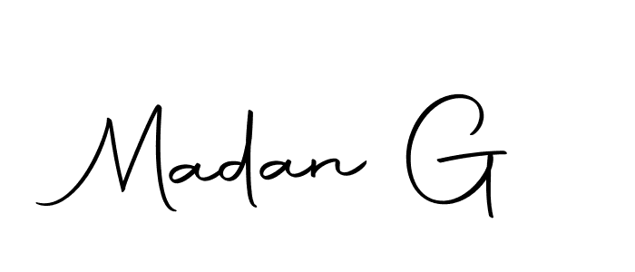 How to make Madan G signature? Autography-DOLnW is a professional autograph style. Create handwritten signature for Madan G name. Madan G signature style 10 images and pictures png