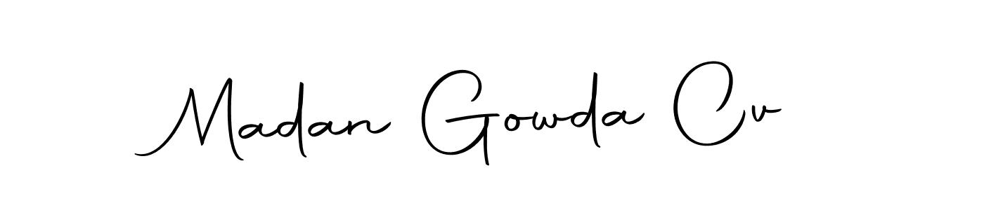 Make a beautiful signature design for name Madan Gowda Cv. With this signature (Autography-DOLnW) style, you can create a handwritten signature for free. Madan Gowda Cv signature style 10 images and pictures png