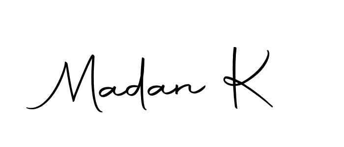 Autography-DOLnW is a professional signature style that is perfect for those who want to add a touch of class to their signature. It is also a great choice for those who want to make their signature more unique. Get Madan K name to fancy signature for free. Madan K signature style 10 images and pictures png