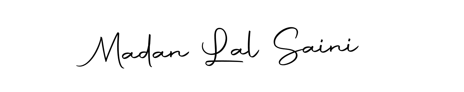 You should practise on your own different ways (Autography-DOLnW) to write your name (Madan Lal Saini) in signature. don't let someone else do it for you. Madan Lal Saini signature style 10 images and pictures png