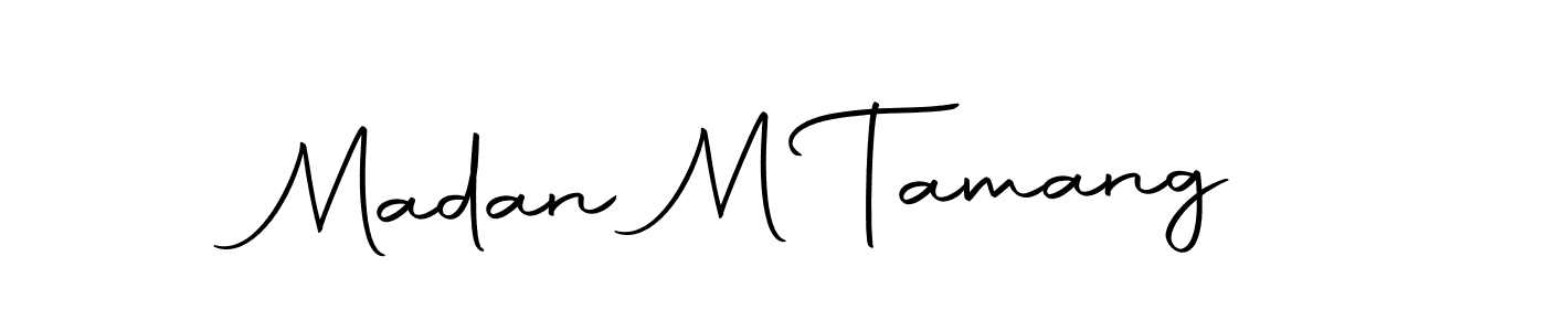 Create a beautiful signature design for name Madan M Tamang. With this signature (Autography-DOLnW) fonts, you can make a handwritten signature for free. Madan M Tamang signature style 10 images and pictures png