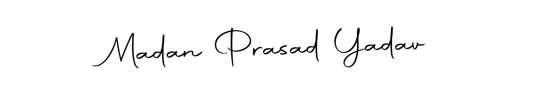 Use a signature maker to create a handwritten signature online. With this signature software, you can design (Autography-DOLnW) your own signature for name Madan Prasad Yadav. Madan Prasad Yadav signature style 10 images and pictures png