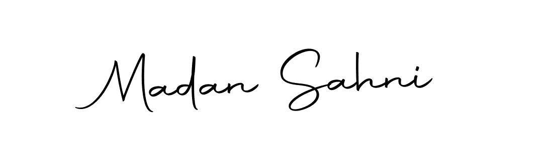 Madan Sahni stylish signature style. Best Handwritten Sign (Autography-DOLnW) for my name. Handwritten Signature Collection Ideas for my name Madan Sahni. Madan Sahni signature style 10 images and pictures png