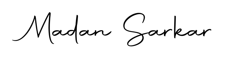 The Autography-DOLnW handwriting style adds charm and authenticity to name Madan Sarkar. A wonderful choice for personal thank-you notes. Madan Sarkar signature style 10 images and pictures png