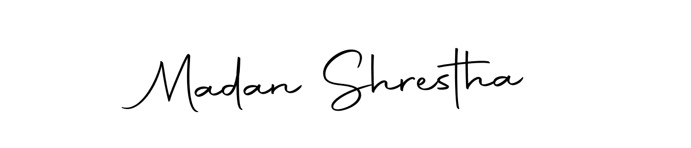 Make a beautiful signature design for name Madan Shrestha. Use this online signature maker to create a handwritten signature for free. Madan Shrestha signature style 10 images and pictures png