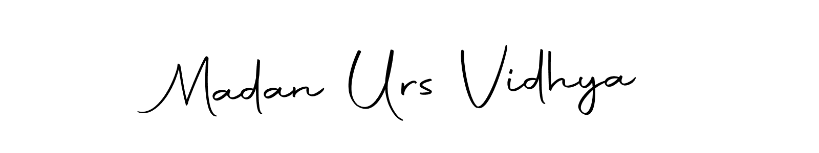 It looks lik you need a new signature style for name Madan Urs Vidhya. Design unique handwritten (Autography-DOLnW) signature with our free signature maker in just a few clicks. Madan Urs Vidhya signature style 10 images and pictures png