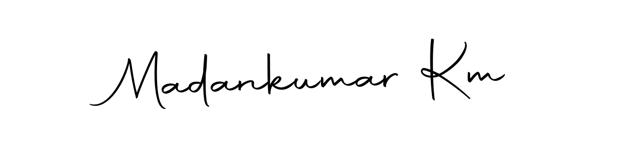 This is the best signature style for the Madankumar Km name. Also you like these signature font (Autography-DOLnW). Mix name signature. Madankumar Km signature style 10 images and pictures png