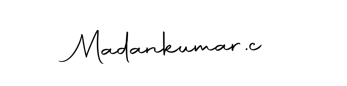 if you are searching for the best signature style for your name Madankumar.c. so please give up your signature search. here we have designed multiple signature styles  using Autography-DOLnW. Madankumar.c signature style 10 images and pictures png