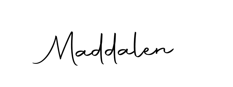 How to make Maddalen signature? Autography-DOLnW is a professional autograph style. Create handwritten signature for Maddalen name. Maddalen signature style 10 images and pictures png