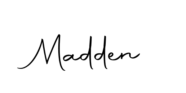 Make a beautiful signature design for name Madden. With this signature (Autography-DOLnW) style, you can create a handwritten signature for free. Madden signature style 10 images and pictures png