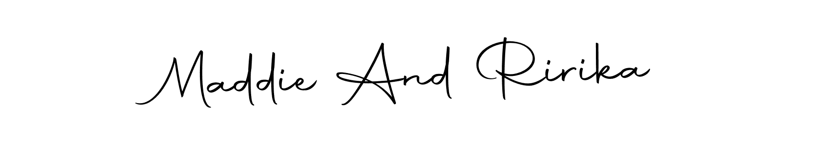 Similarly Autography-DOLnW is the best handwritten signature design. Signature creator online .You can use it as an online autograph creator for name Maddie And Ririka. Maddie And Ririka signature style 10 images and pictures png