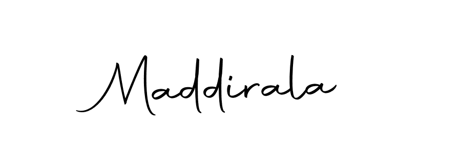 Make a beautiful signature design for name Maddirala. With this signature (Autography-DOLnW) style, you can create a handwritten signature for free. Maddirala signature style 10 images and pictures png