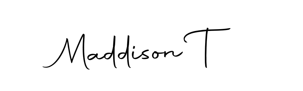 This is the best signature style for the Maddison T name. Also you like these signature font (Autography-DOLnW). Mix name signature. Maddison T signature style 10 images and pictures png