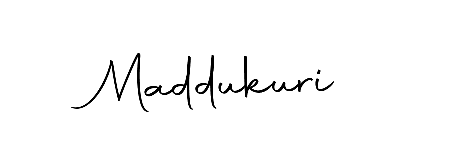 Create a beautiful signature design for name Maddukuri. With this signature (Autography-DOLnW) fonts, you can make a handwritten signature for free. Maddukuri signature style 10 images and pictures png