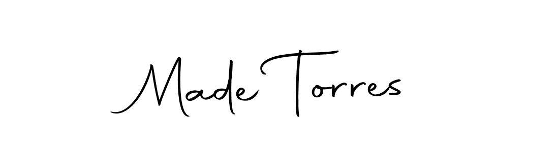 Here are the top 10 professional signature styles for the name Made Torres. These are the best autograph styles you can use for your name. Made Torres signature style 10 images and pictures png