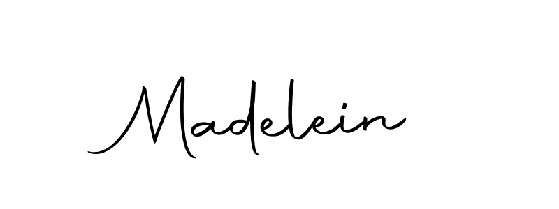 Design your own signature with our free online signature maker. With this signature software, you can create a handwritten (Autography-DOLnW) signature for name Madelein. Madelein signature style 10 images and pictures png