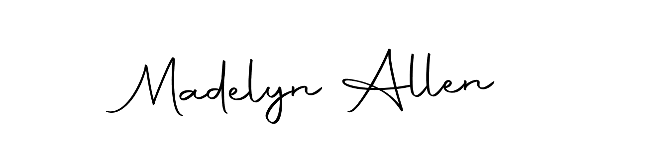 Use a signature maker to create a handwritten signature online. With this signature software, you can design (Autography-DOLnW) your own signature for name Madelyn Allen. Madelyn Allen signature style 10 images and pictures png