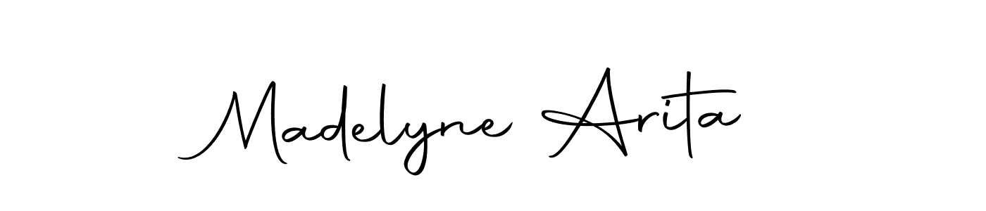 Madelyne Arita stylish signature style. Best Handwritten Sign (Autography-DOLnW) for my name. Handwritten Signature Collection Ideas for my name Madelyne Arita. Madelyne Arita signature style 10 images and pictures png