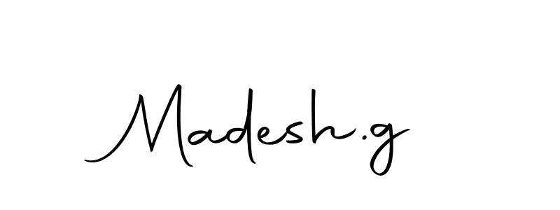 You should practise on your own different ways (Autography-DOLnW) to write your name (Madesh.g) in signature. don't let someone else do it for you. Madesh.g signature style 10 images and pictures png