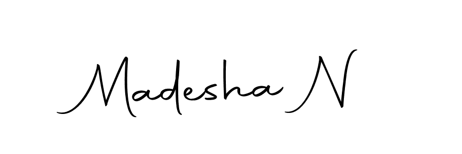 Also we have Madesha N name is the best signature style. Create professional handwritten signature collection using Autography-DOLnW autograph style. Madesha N signature style 10 images and pictures png