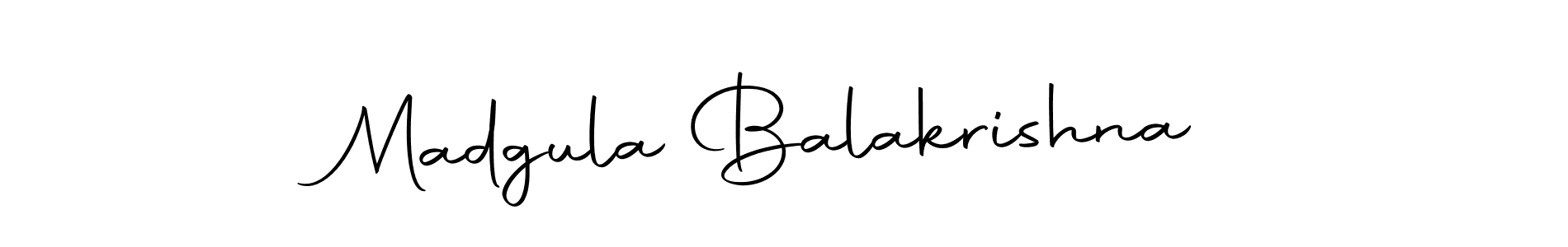 Make a beautiful signature design for name Madgula Balakrishna. With this signature (Autography-DOLnW) style, you can create a handwritten signature for free. Madgula Balakrishna signature style 10 images and pictures png
