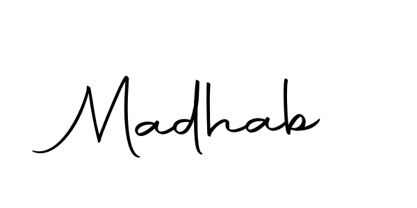 Make a beautiful signature design for name Madhab. Use this online signature maker to create a handwritten signature for free. Madhab signature style 10 images and pictures png