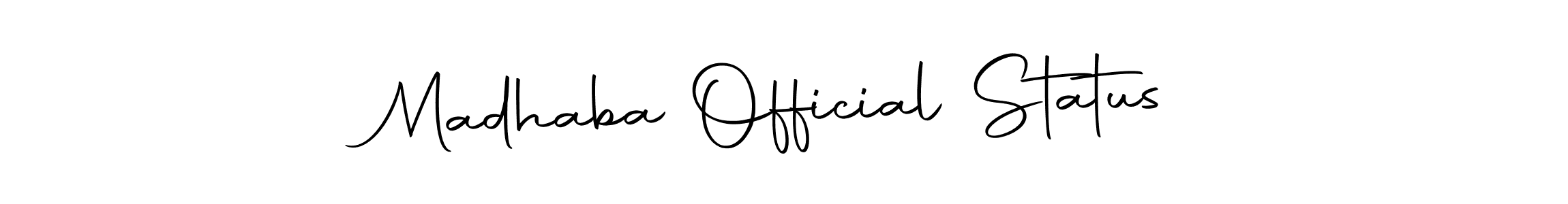 Also we have Madhaba Official Status name is the best signature style. Create professional handwritten signature collection using Autography-DOLnW autograph style. Madhaba Official Status signature style 10 images and pictures png