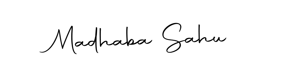 Design your own signature with our free online signature maker. With this signature software, you can create a handwritten (Autography-DOLnW) signature for name Madhaba Sahu. Madhaba Sahu signature style 10 images and pictures png