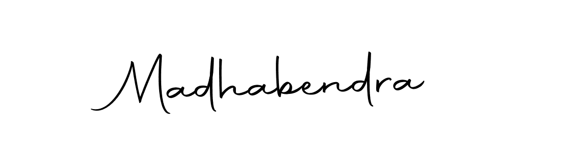 Use a signature maker to create a handwritten signature online. With this signature software, you can design (Autography-DOLnW) your own signature for name Madhabendra. Madhabendra signature style 10 images and pictures png