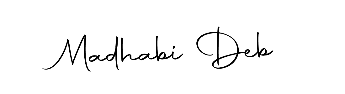 The best way (Autography-DOLnW) to make a short signature is to pick only two or three words in your name. The name Madhabi Deb include a total of six letters. For converting this name. Madhabi Deb signature style 10 images and pictures png