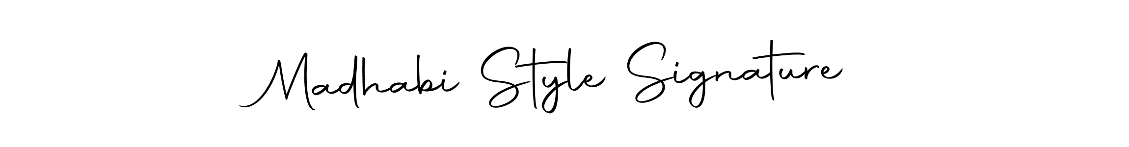 How to make Madhabi Style Signature signature? Autography-DOLnW is a professional autograph style. Create handwritten signature for Madhabi Style Signature name. Madhabi Style Signature signature style 10 images and pictures png