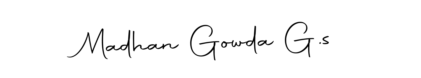 Make a beautiful signature design for name Madhan Gowda G.s. Use this online signature maker to create a handwritten signature for free. Madhan Gowda G.s signature style 10 images and pictures png