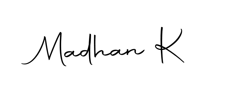 Here are the top 10 professional signature styles for the name Madhan K. These are the best autograph styles you can use for your name. Madhan K signature style 10 images and pictures png