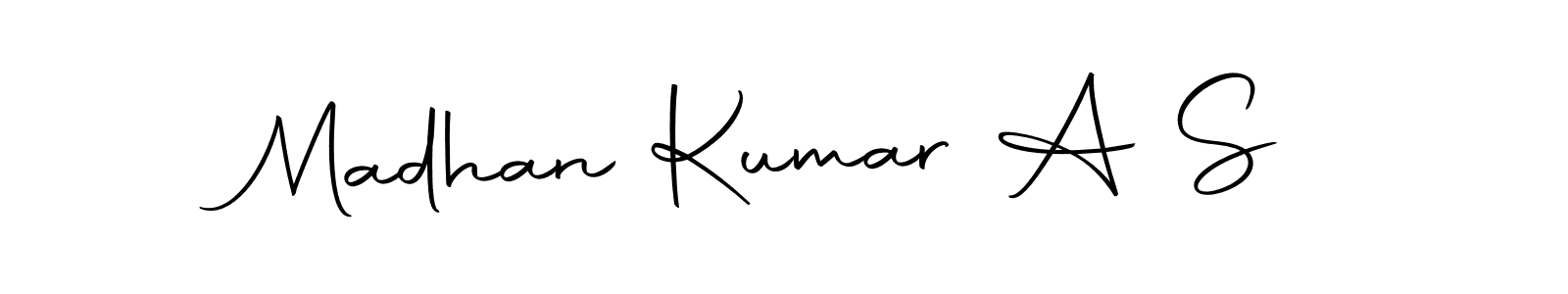 Make a beautiful signature design for name Madhan Kumar A S. With this signature (Autography-DOLnW) style, you can create a handwritten signature for free. Madhan Kumar A S signature style 10 images and pictures png