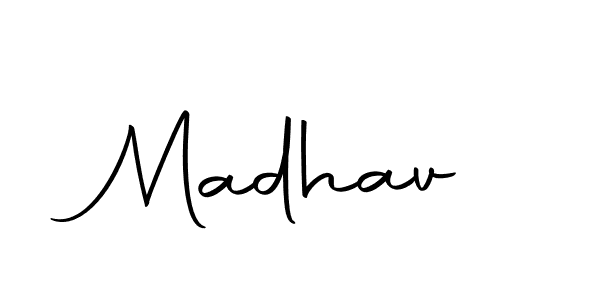 Design your own signature with our free online signature maker. With this signature software, you can create a handwritten (Autography-DOLnW) signature for name Madhav. Madhav signature style 10 images and pictures png