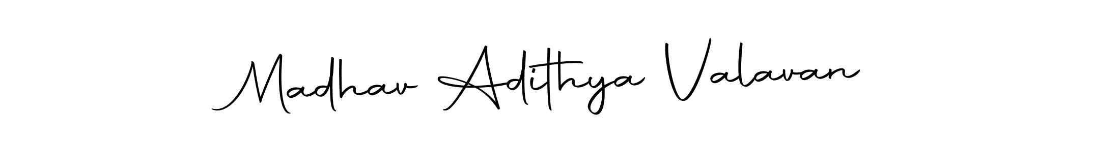 Design your own signature with our free online signature maker. With this signature software, you can create a handwritten (Autography-DOLnW) signature for name Madhav Adithya Valavan. Madhav Adithya Valavan signature style 10 images and pictures png