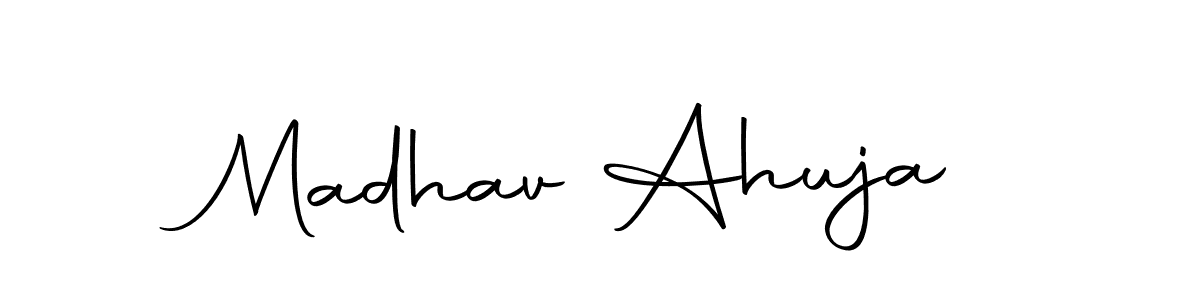 Make a short Madhav Ahuja signature style. Manage your documents anywhere anytime using Autography-DOLnW. Create and add eSignatures, submit forms, share and send files easily. Madhav Ahuja signature style 10 images and pictures png